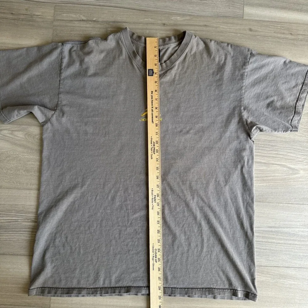 Nike‎ Air Jordan Embroidered Jumpman Logo T-Shirt Vintage Gray Yellow Size XL